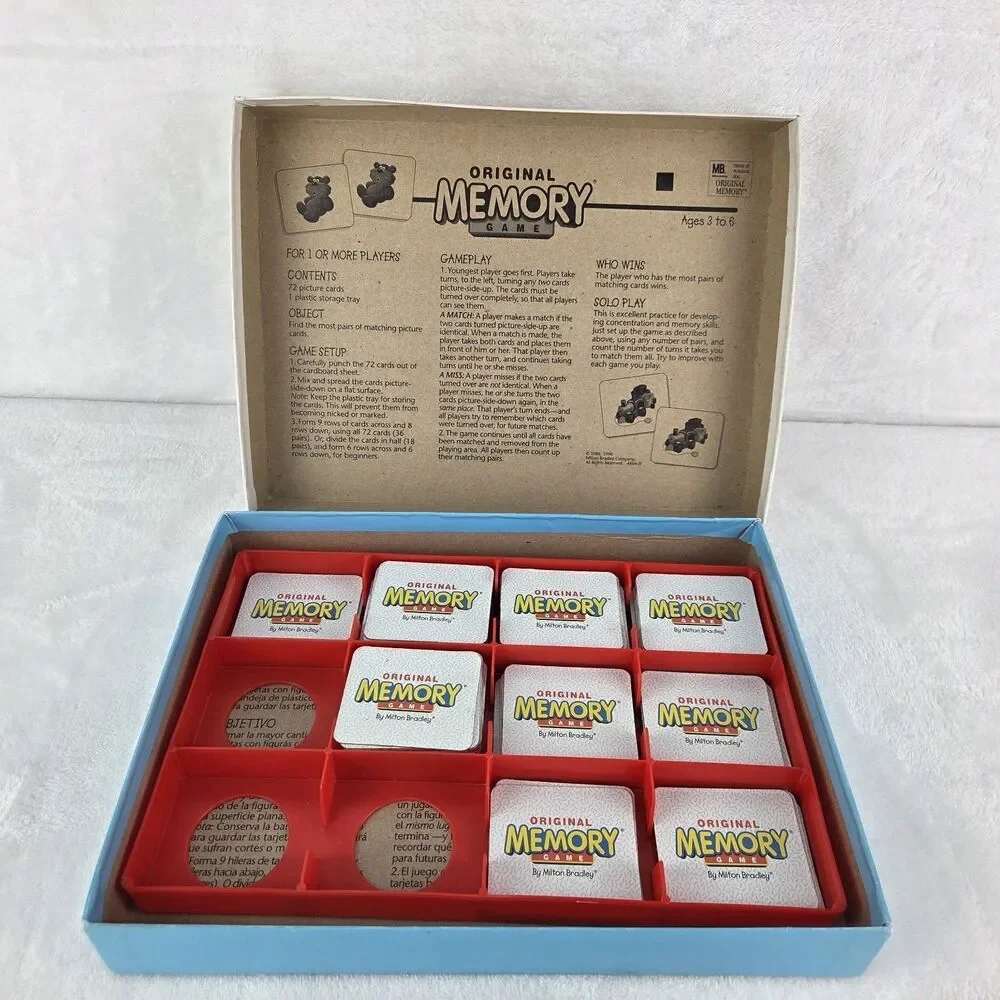 Original Memory Game 2001 Milton Bradley My First Games Edition 35 Pairs